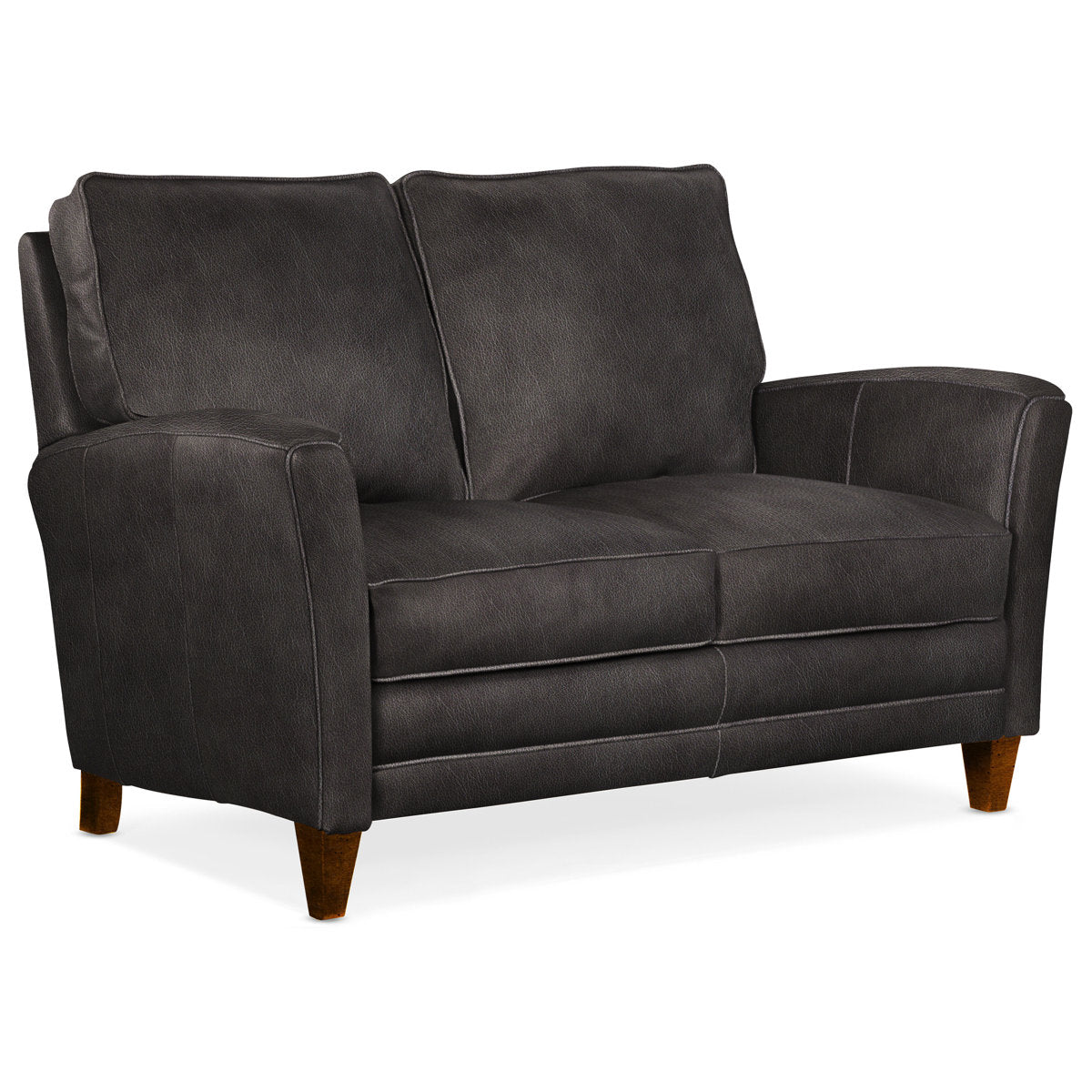 Bradington Young 63 Genuine Leather Flared Arm Loveseat