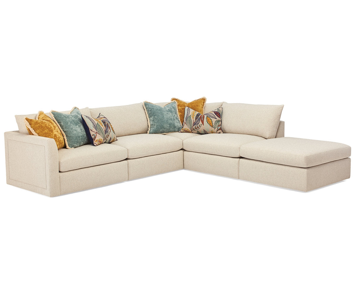 Massoud Furniture Zoe Sectional With Ottoman