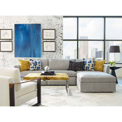 Massoud Furniture Zoe Sectional With Ottoman