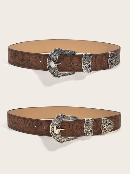 Arden Carved Leather Belt