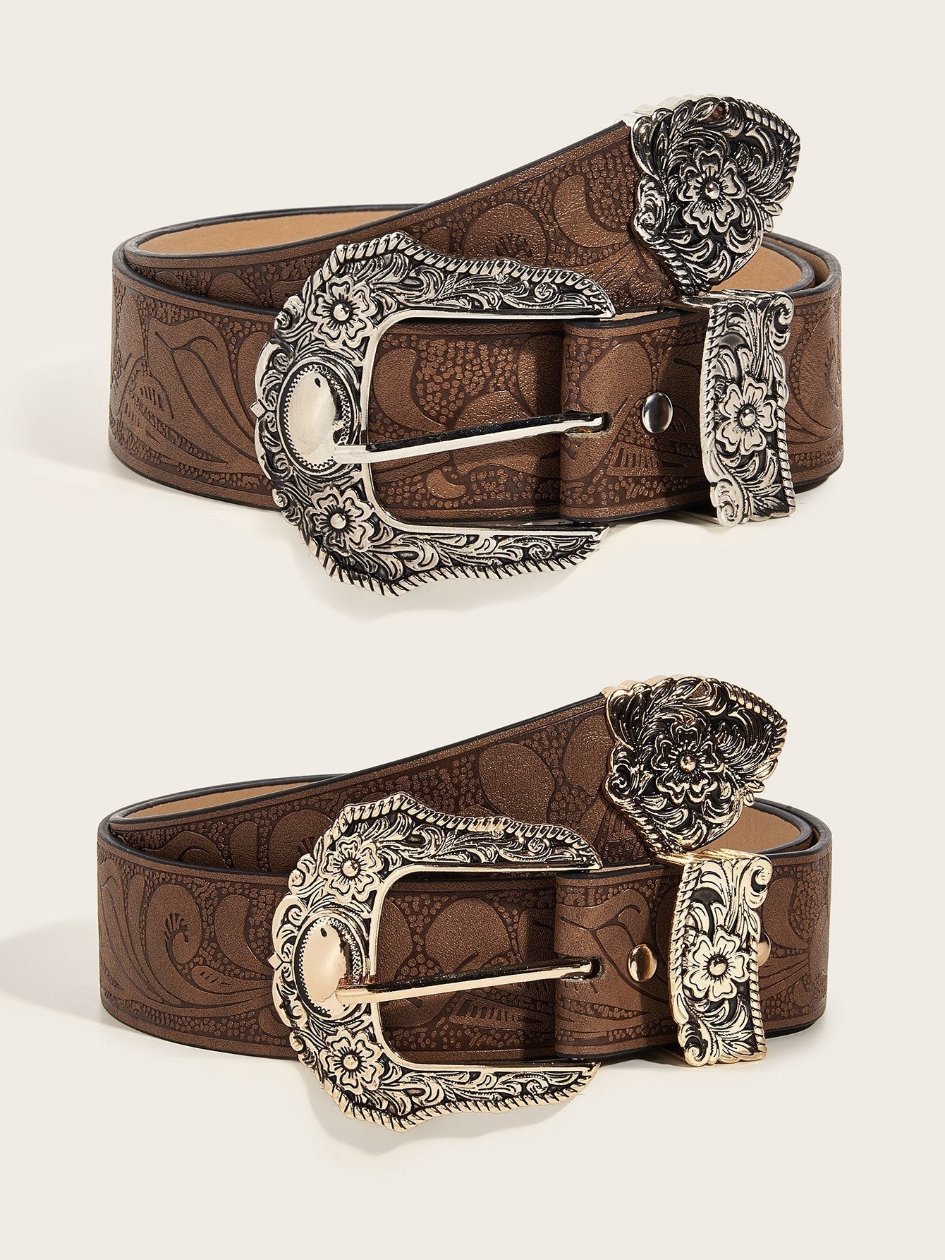 Arden Carved Leather Belt