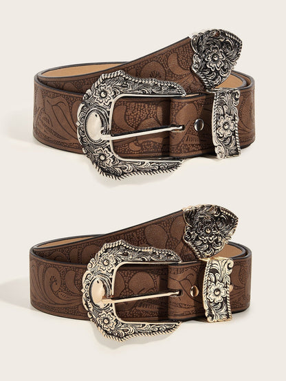 Arden Carved Leather Belt