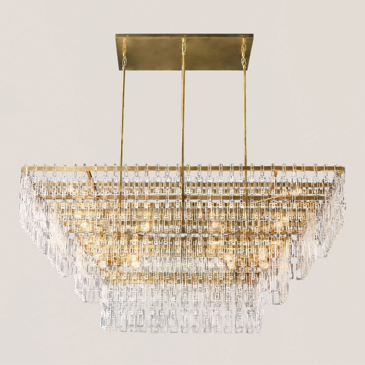Marignan 3/4-Tier Rectangular Chandelier