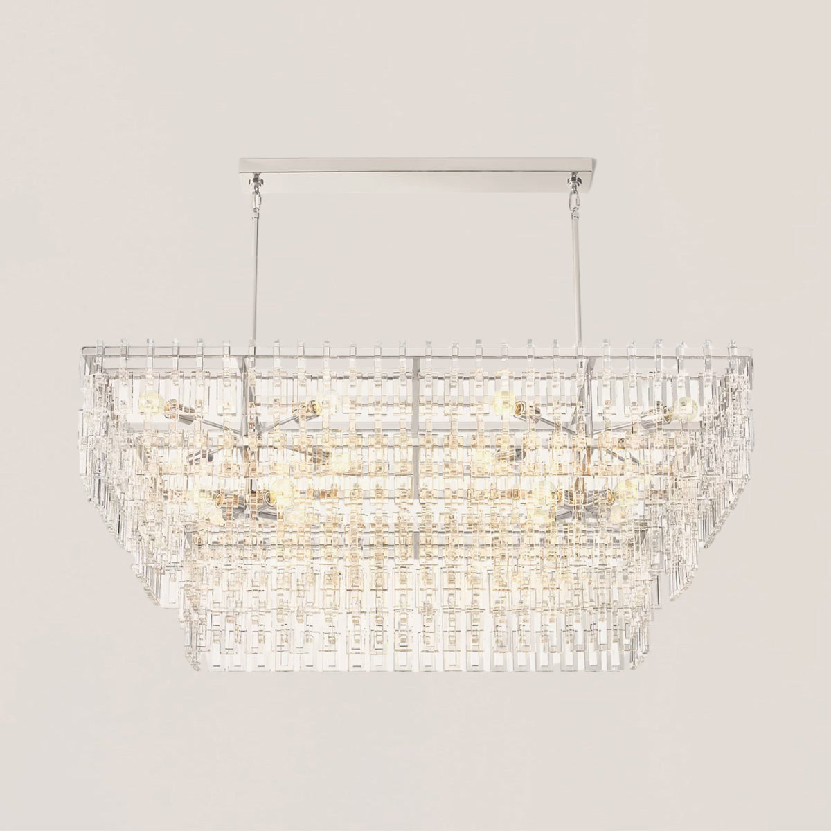 Marignan 3/4-Tier Rectangular Chandelier