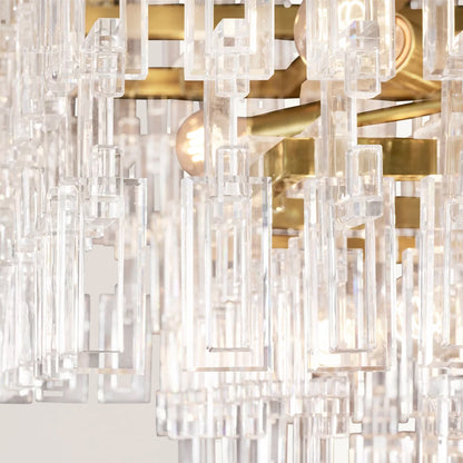 Marignan 3/4-Tier Rectangular Chandelier