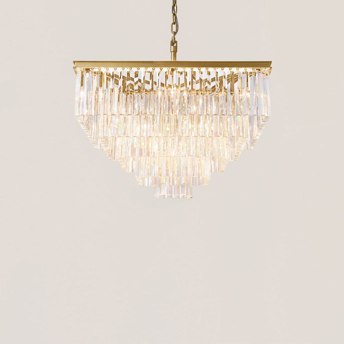 1920s Odeon Square Chandelier