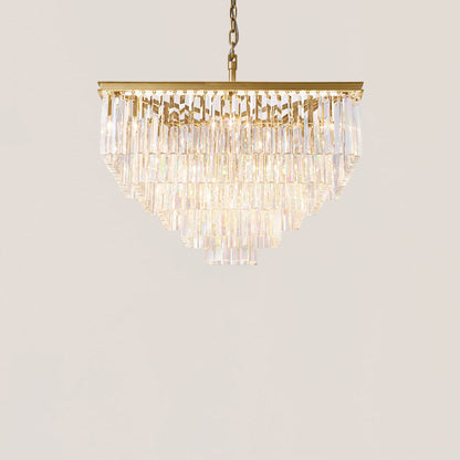 1920s Odeon Square Chandelier