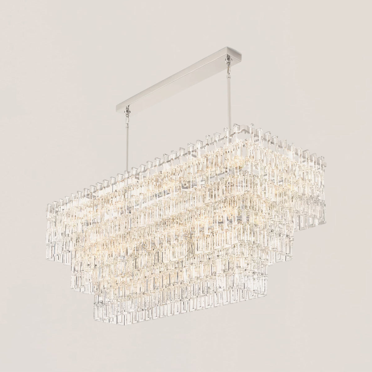 Marignan 3/4-Tier Rectangular Chandelier