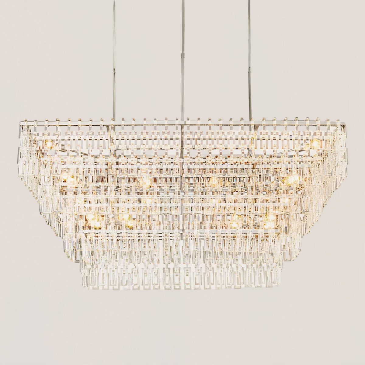 Marignan 3/4-Tier Rectangular Chandelier
