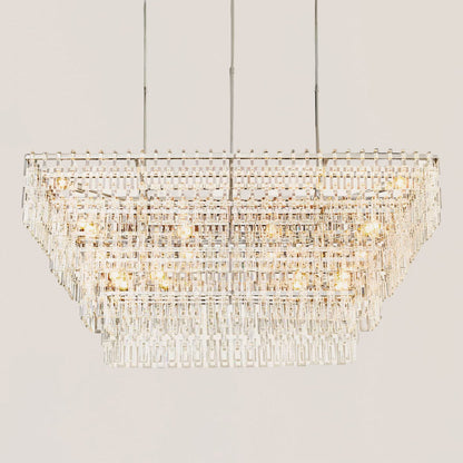 Marignan 3/4-Tier Rectangular Chandelier