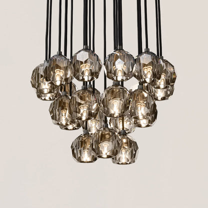 Boule De Crystal Round Cluster Chandelier