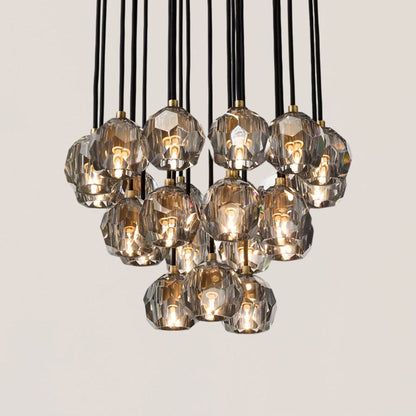 Boule De Crystal Round Cluster Chandelier