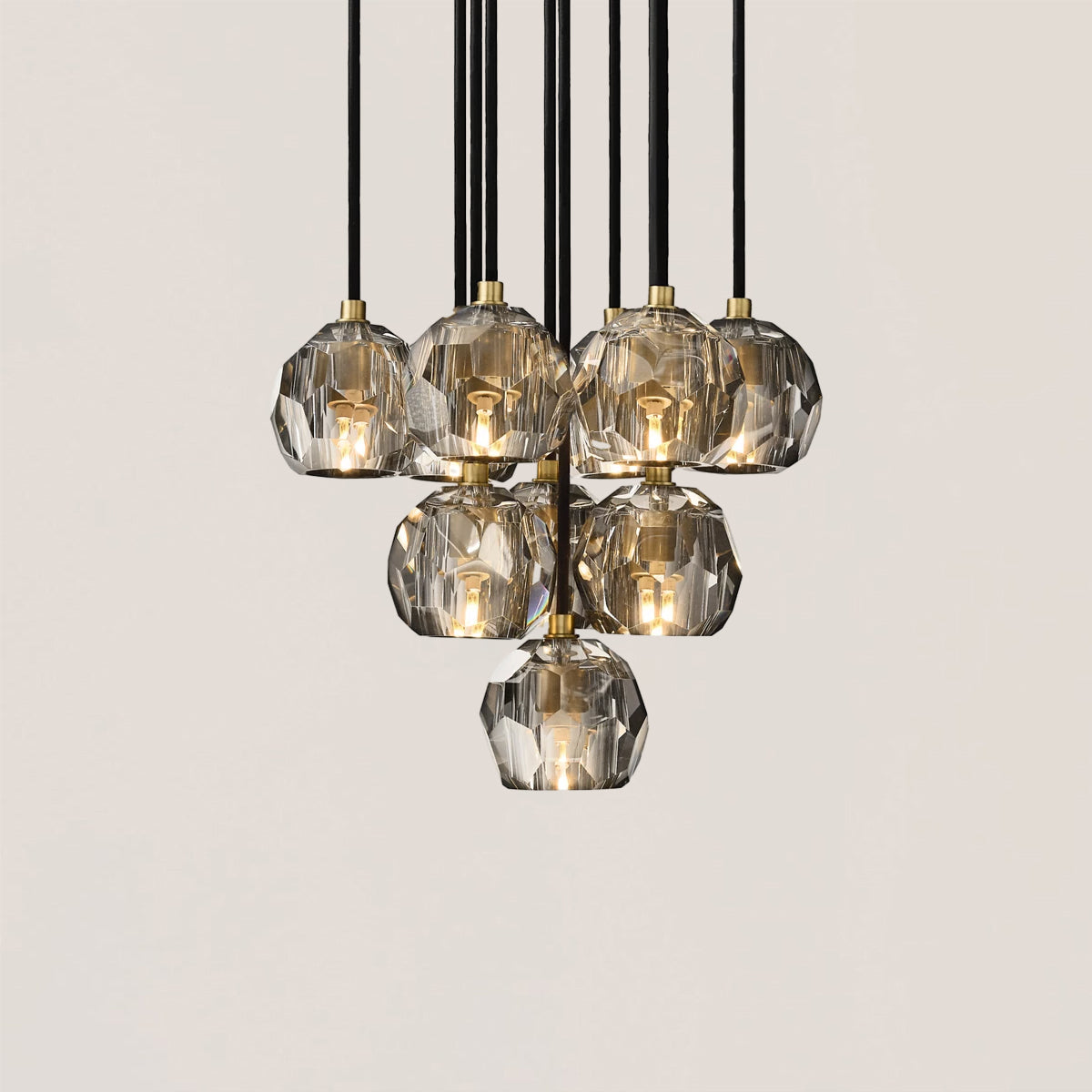 Boule De Crystal Round Cluster Chandelier