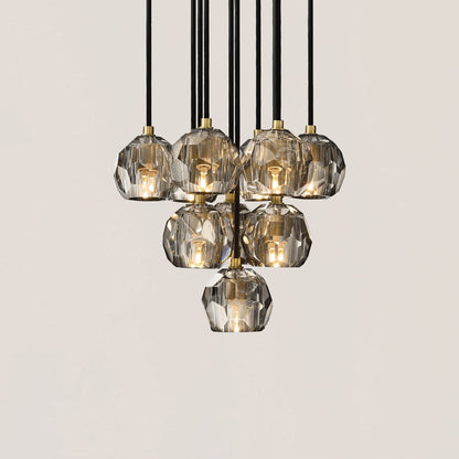 Boule De Crystal Round Cluster Chandelier