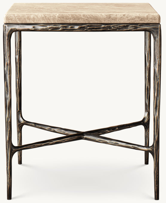 Thaddeus Marble Square Bedside Table