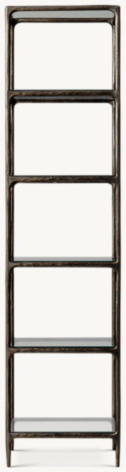 Thaddeus Narrow Glass Shelving
