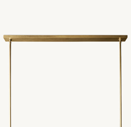 Pauillac Fabric Shade Linear Chandelier 49"