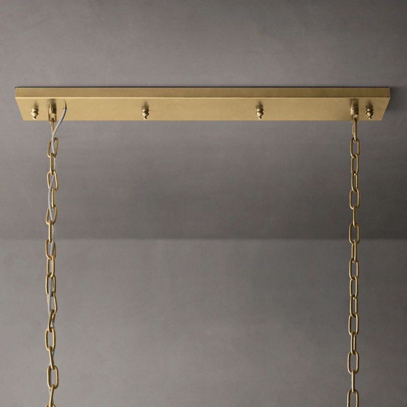 RHYS Rectangular Crystal Chandelier