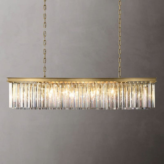 RHYS Rectangular Crystal Chandelier