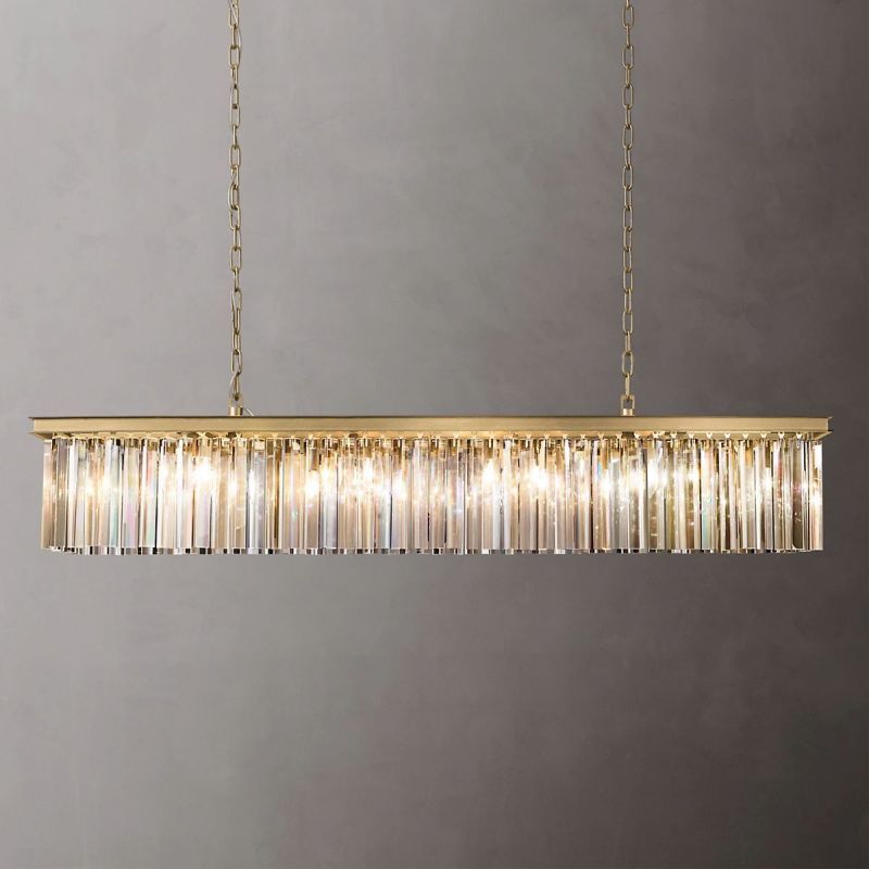 RHYS Rectangular Crystal Chandelier
