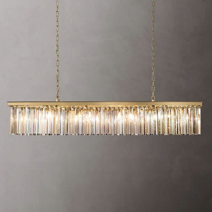 RHYS Rectangular Crystal Chandelier