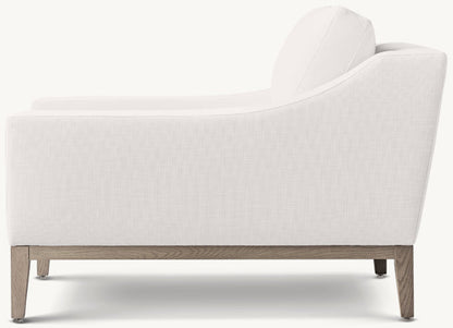 Italia Slope Arm Chair - Oak Base
