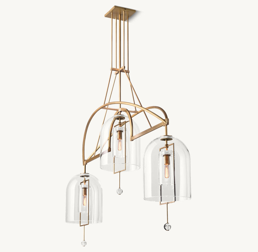 Fulcrum Grand Linear Chandelier 73"