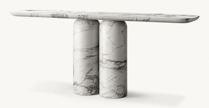 Cupola Carved Console Table