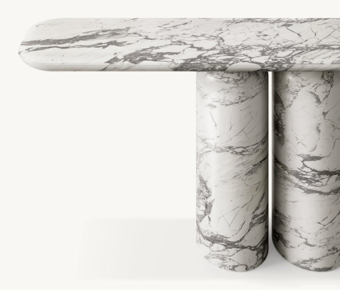 Cupola Carved Console Table