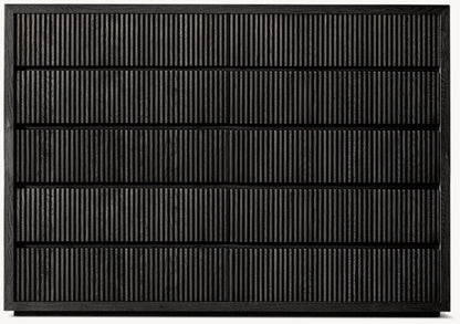 Reclaimed Oak Reeded 12-Drawer Dresser