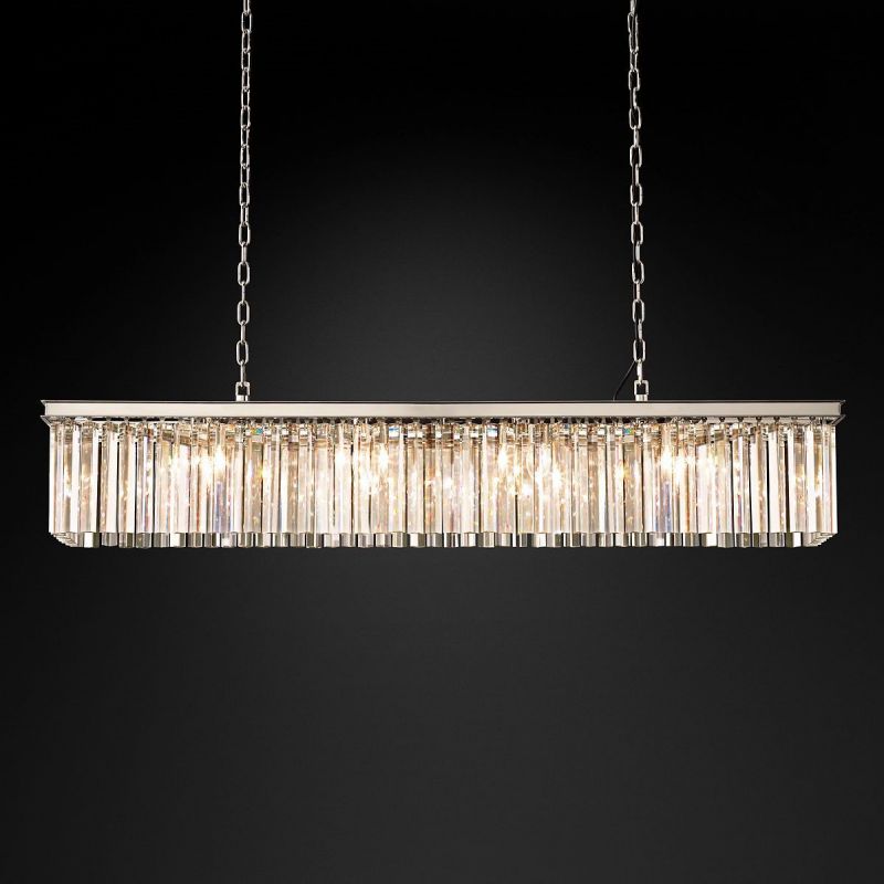 RHYS Rectangular Crystal Chandelier