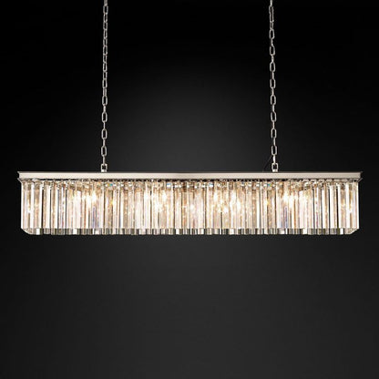 RHYS Rectangular Crystal Chandelier