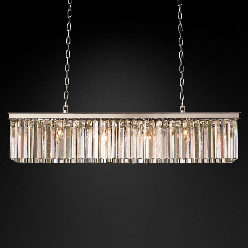 RHYS Rectangular Crystal Chandelier