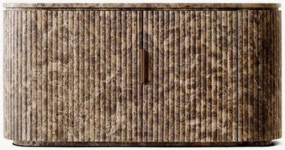 Byron Reeded Stone Double-door Sideboard